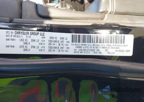 2014 Jeep Grand Cherokee Limited z USA, uszkodzony, nr VIN 1C4RJFBG1EC518450